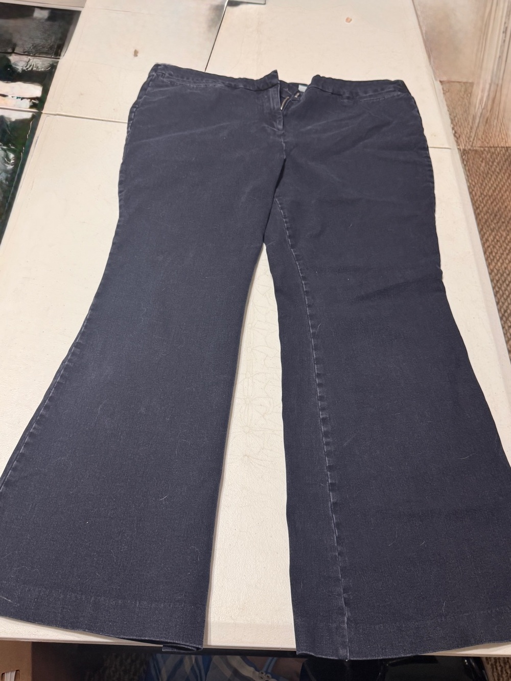 Isaac Mizrahi Dark Denim Petite Jean with Care Label